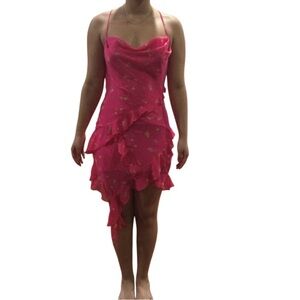 Urban Outfitters Lola Chiffon Ruffle Mini Dress